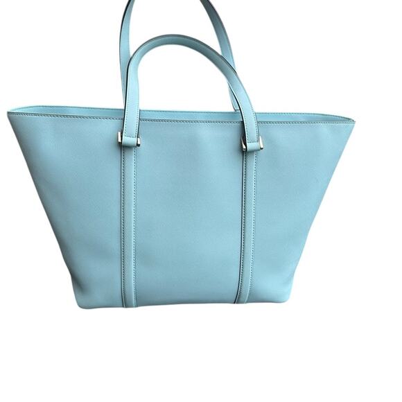 Kate Spade New York Light Blue Baby Blue Large Tote Handbag GUC - Picture 6 of 16